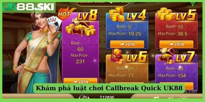 Khám phá luật chơi Callbreak Quick tại UK88