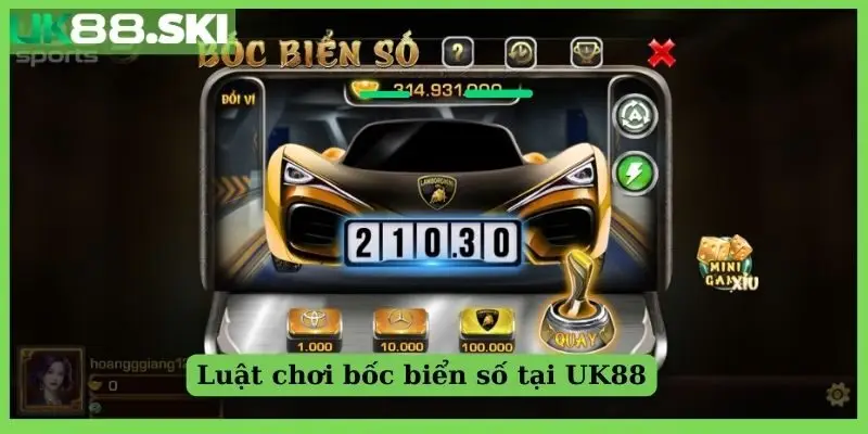Luật chơi game bốc biển số khá dễ hiểu