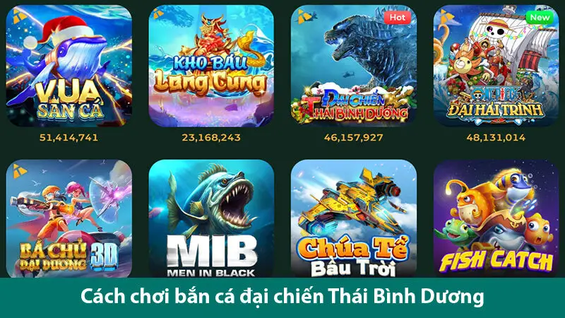 Trải nghiệm trò chơi đại chiến Thái Bình Dương cùng các mẹo săn cá Boss